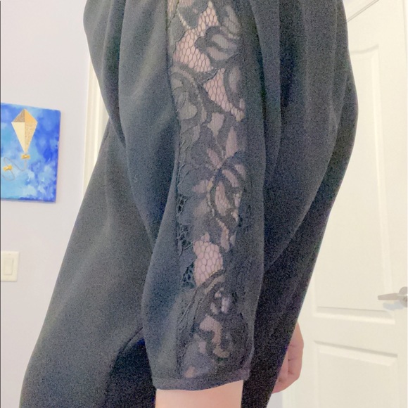 Little Black Dress- 3/4 Sleeve Shift Dress - Picture 3 of 5